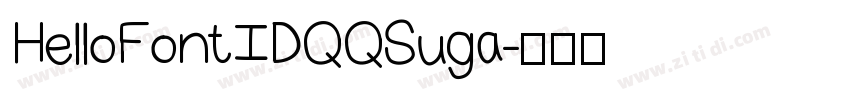 HelloFont ID QQSuga字体转换